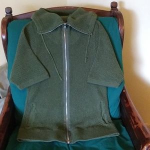 Zip-up Green Sweater